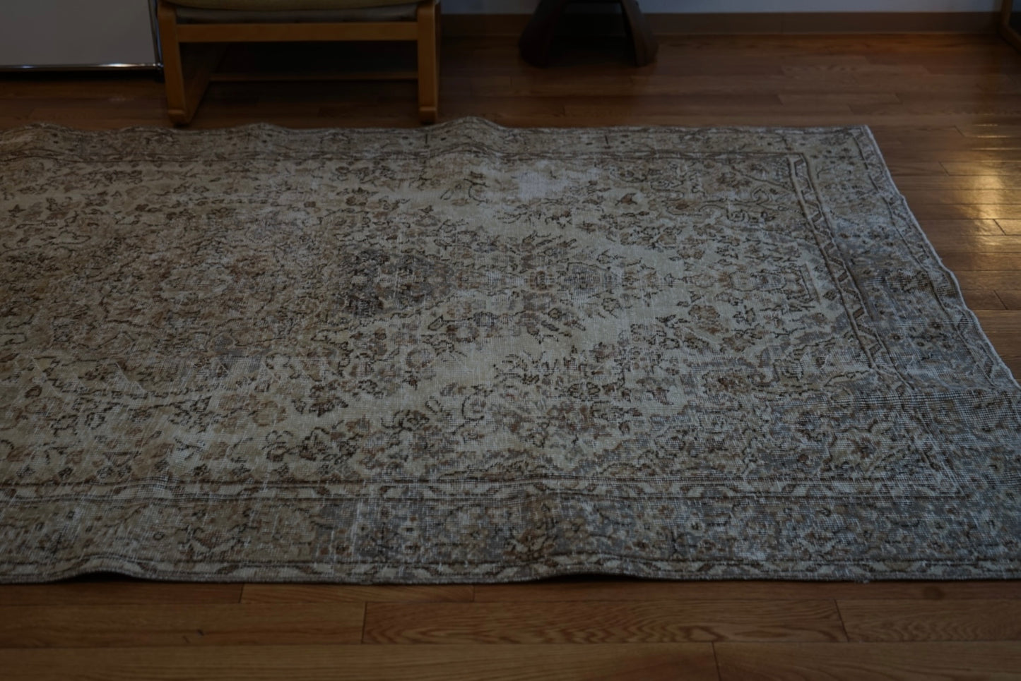 Türkiye Old Isparta Medallion Sweet Beige 1960年代 262.5 × 159.5 cm No.TR25401