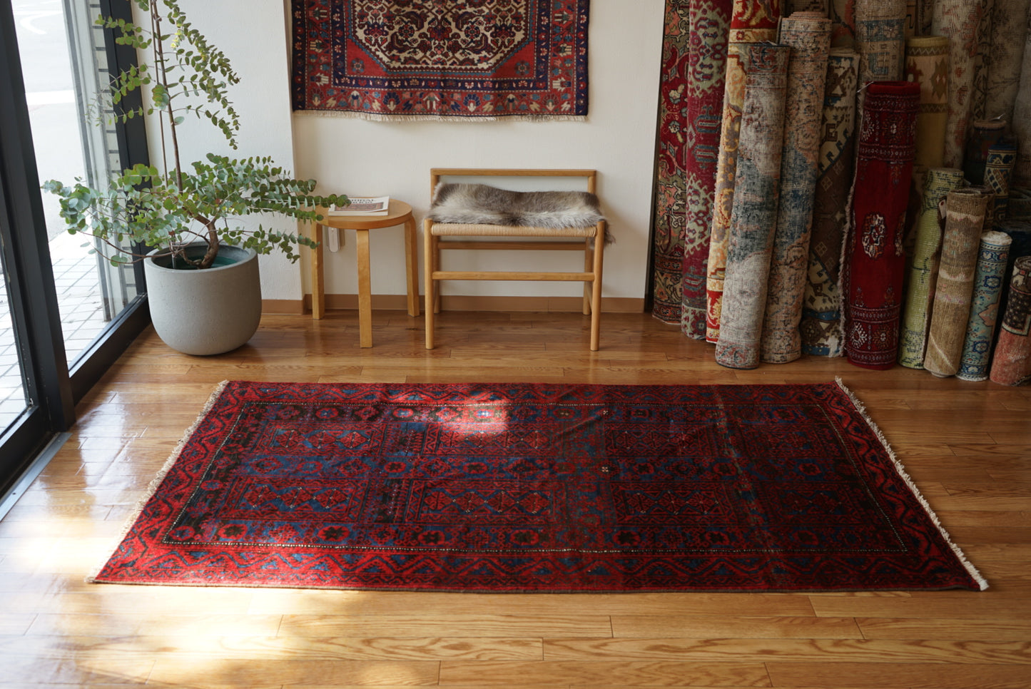 Afghanistan Old Baluch Yaqub Khani 1950年代 198 × 110 cm No.AF2526