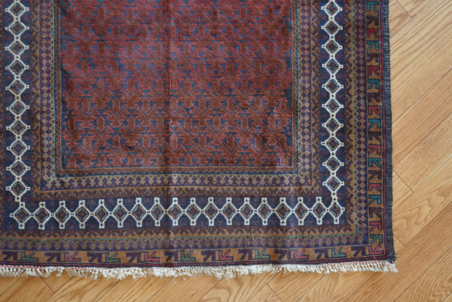 Afghanistan Old Baluch Prayer Rug 1970年代 155 × 100 cm  No.AF2541 / 国内送料無料・羊毛手織り絨毯