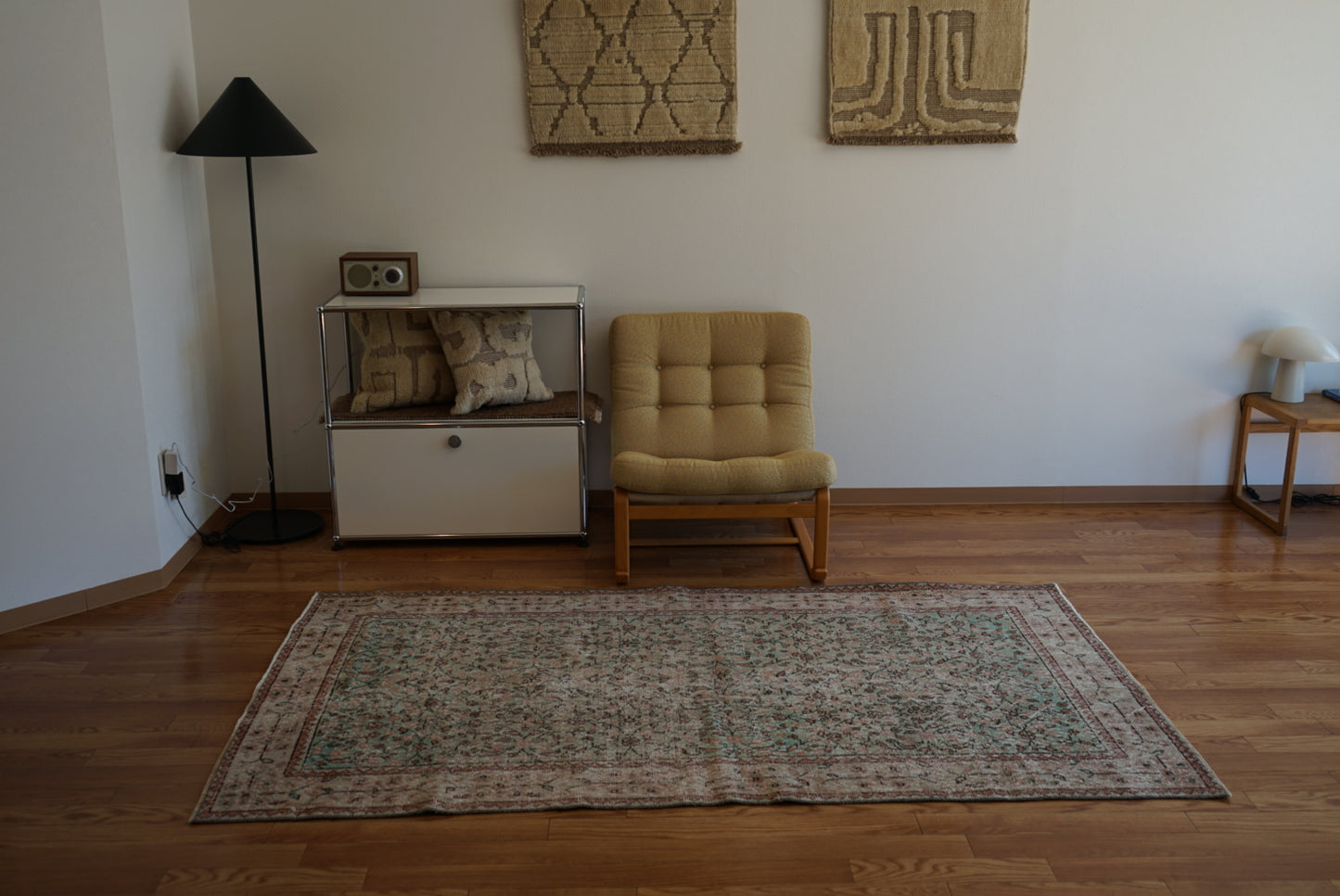 Türkiye Old Isparta Beige , Green 1970年代 203.5 × 114.5 cm No.TR25431