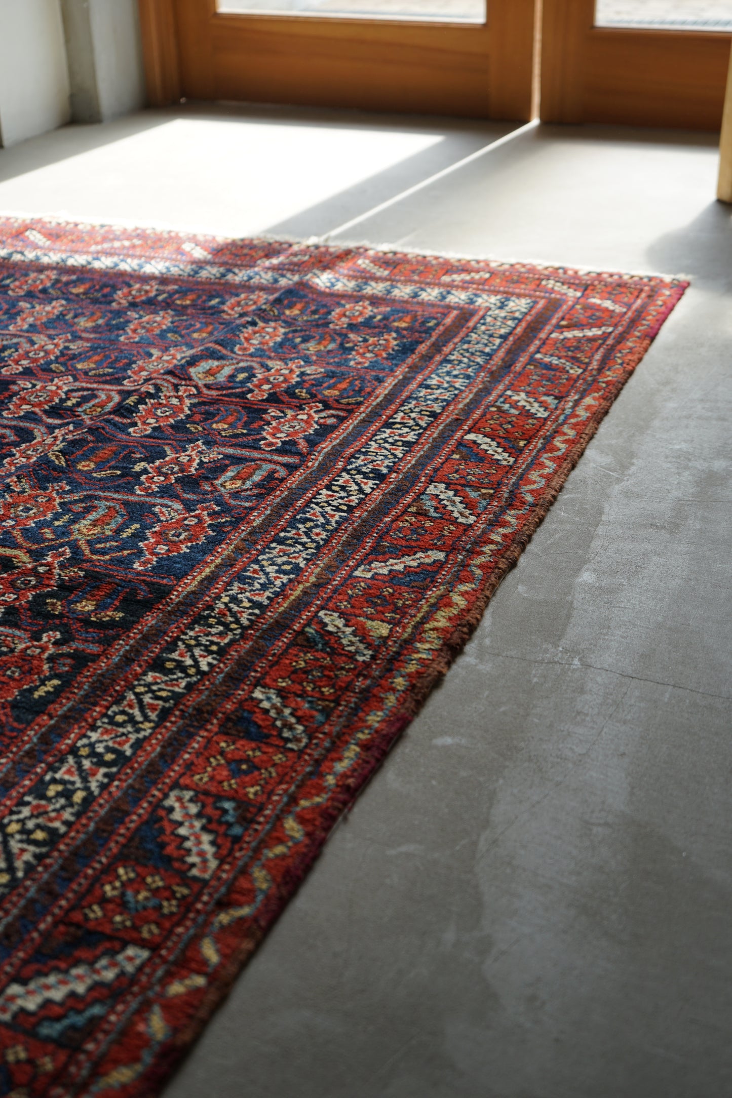 店頭販売 Iran Antique Afshar Boteh Jegheh Bibi Baft IRAN 1770-1790年代 197 × 138 cm