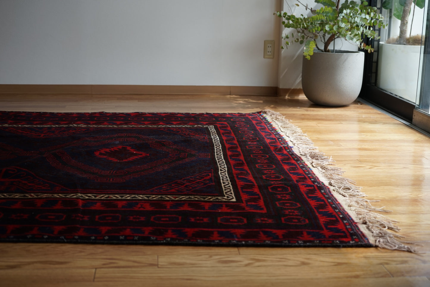 Afghanistan Vintage Baluch Zanjir 1980年代 358 × 190 cm  No.AF2530