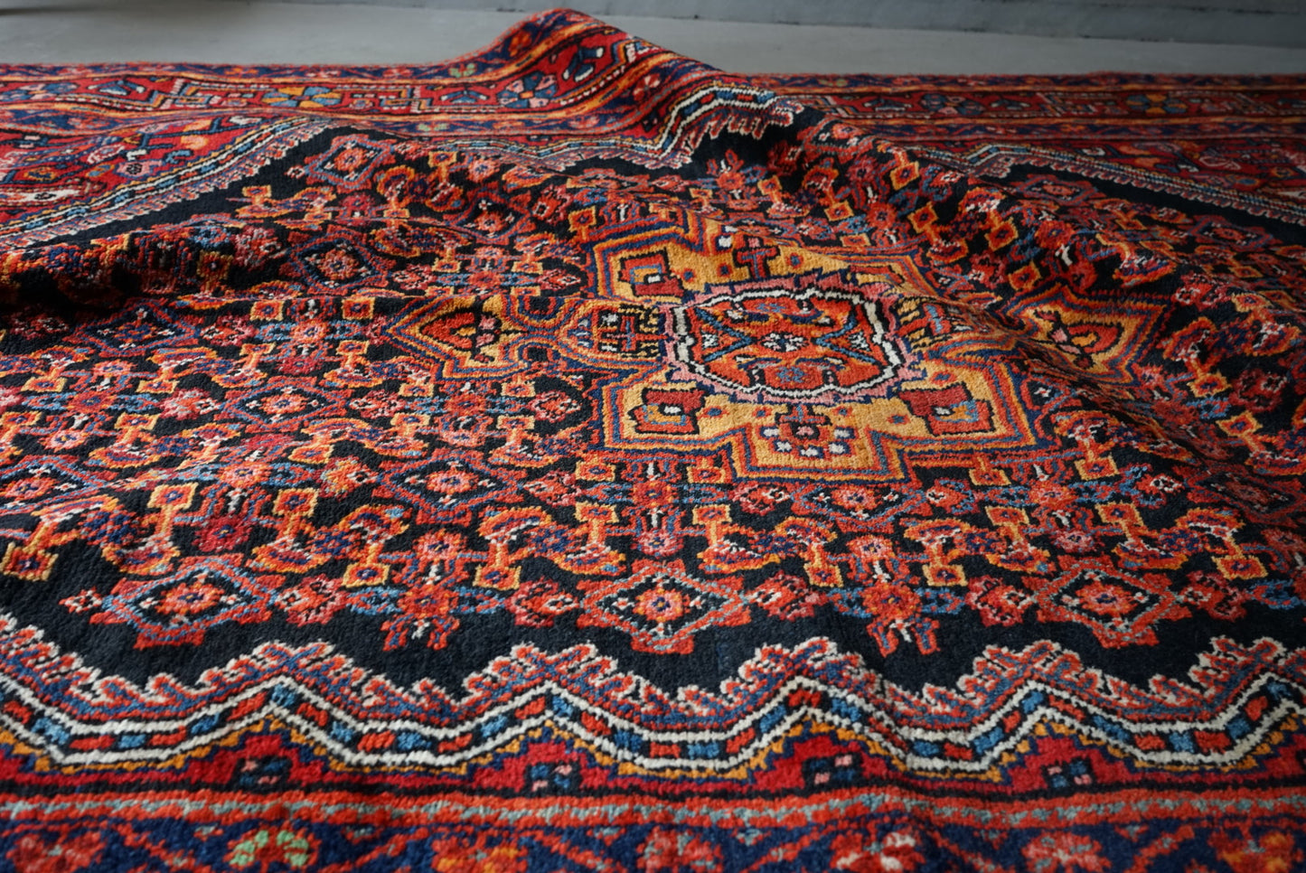 店頭販売 IRAN ANTIQUE ZANJAN 1920年代 220 × 135 cm