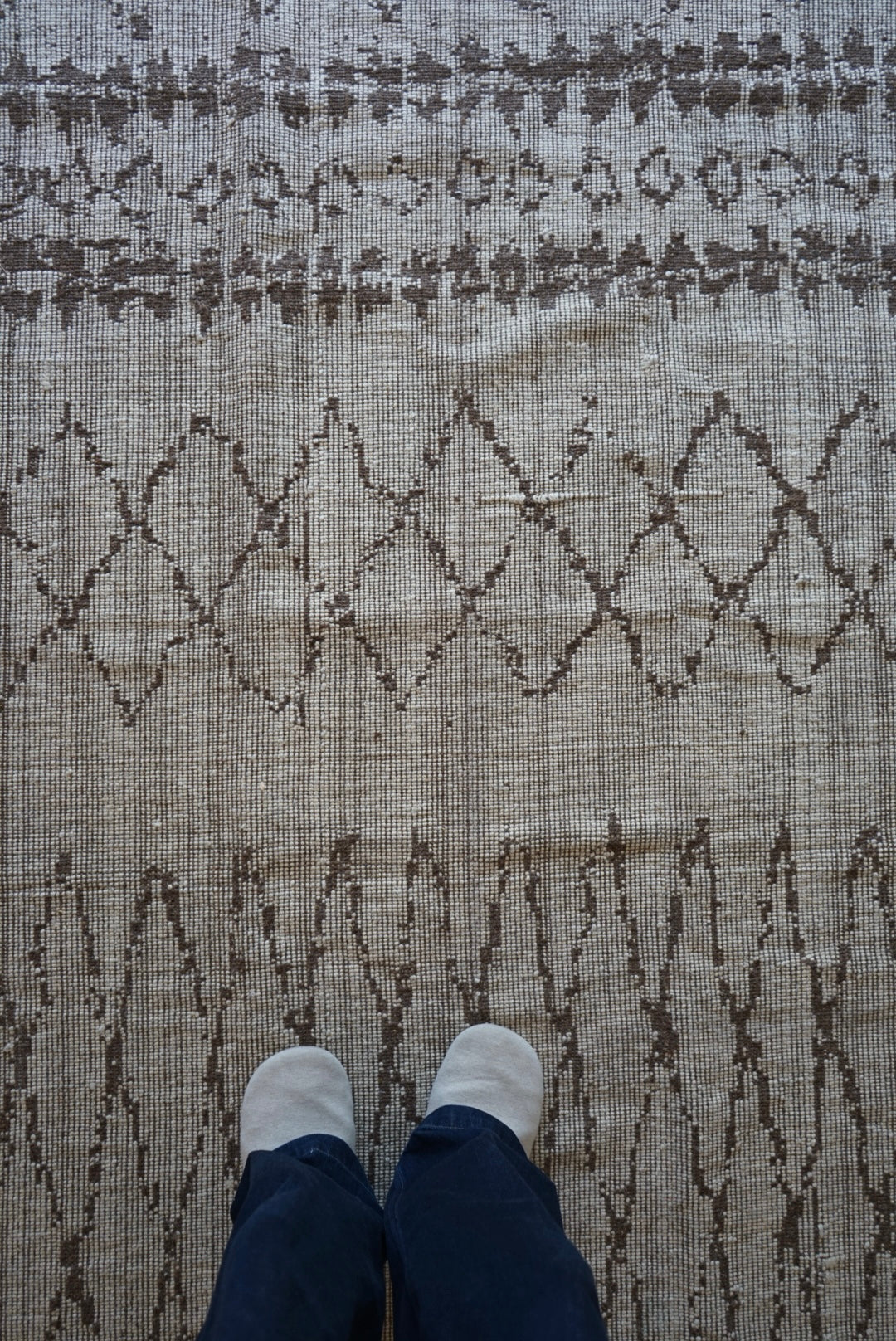 店頭販売 ORIGINAL IRAN QASHQAI KILIM " TRIBE " 204 × 142 cm