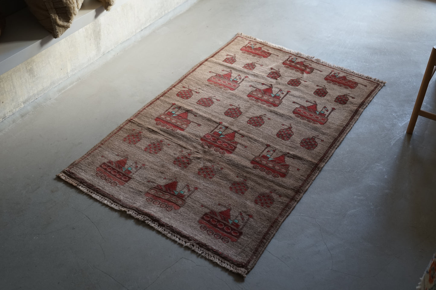 AFGHANISTAN VINTAGE WAR RUG 1980年代 149× 90 cm No.AF2512