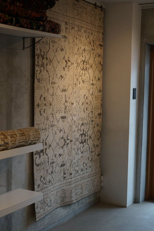 TURKEY OLD ISPARTA IVORY 1970年代 201 × 120 cm No.TR25114