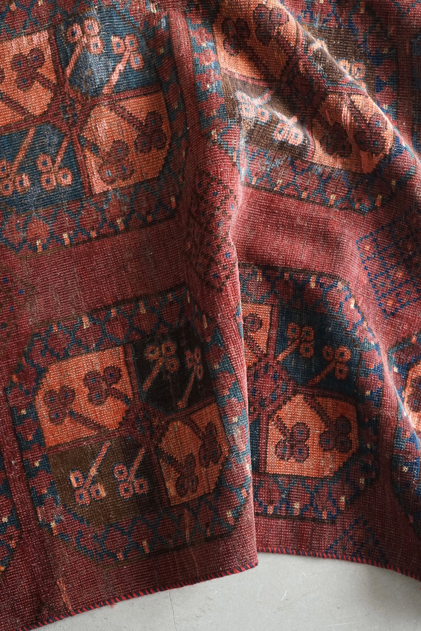 IRAN ANTIQUE TURKMEN ERSARI 1820年代 180 × 87 cm