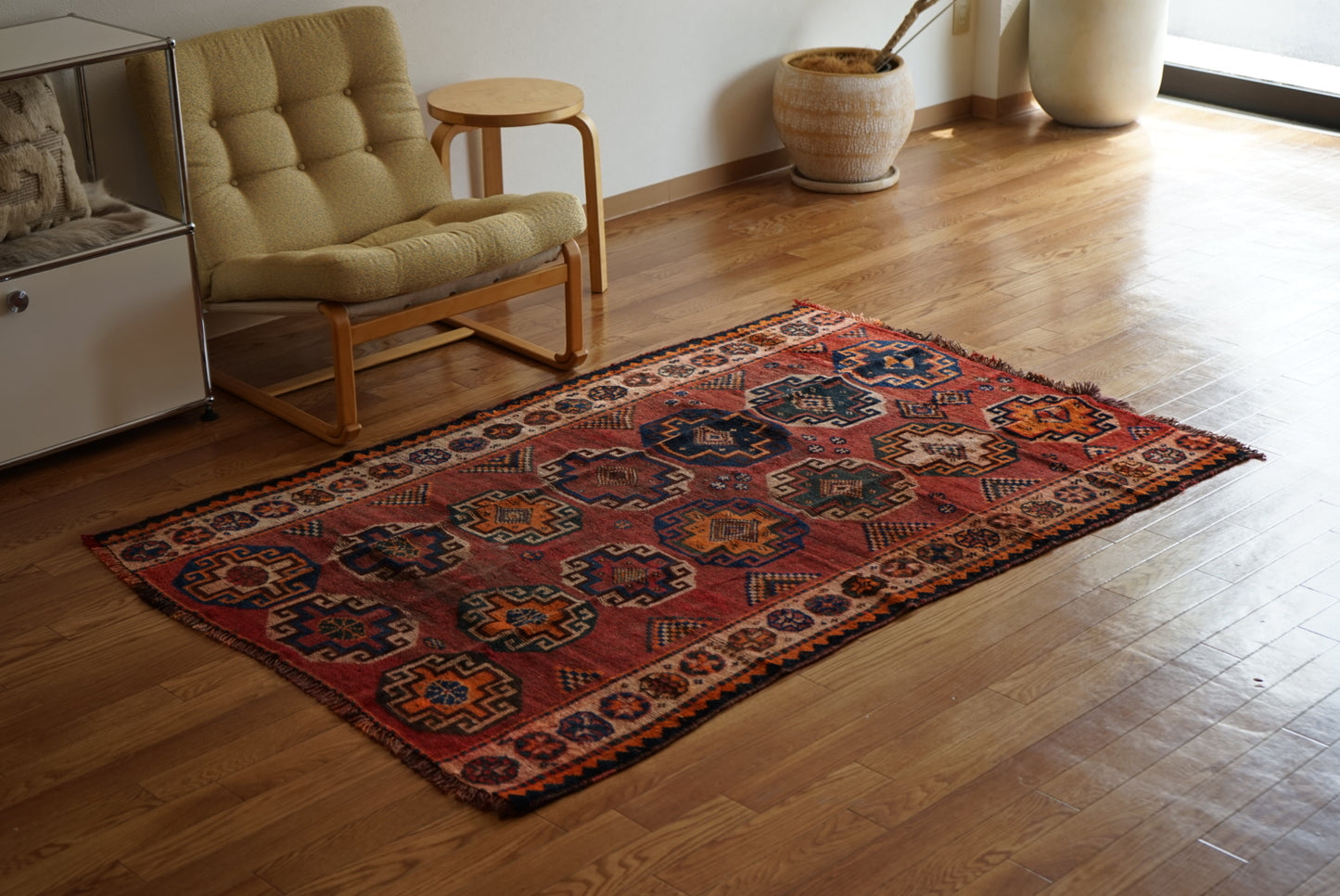 店頭販売 Iran Antique Qashqai Shiraz 1840年代 172 × 115 cm
