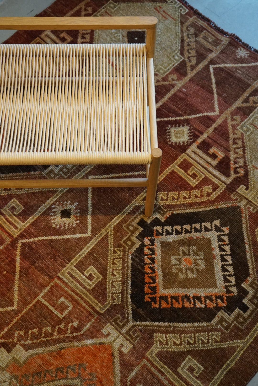 TURKEY VINTAGE ANATORIA BROWN 1980年代 256 × 155 cm No.TR25157