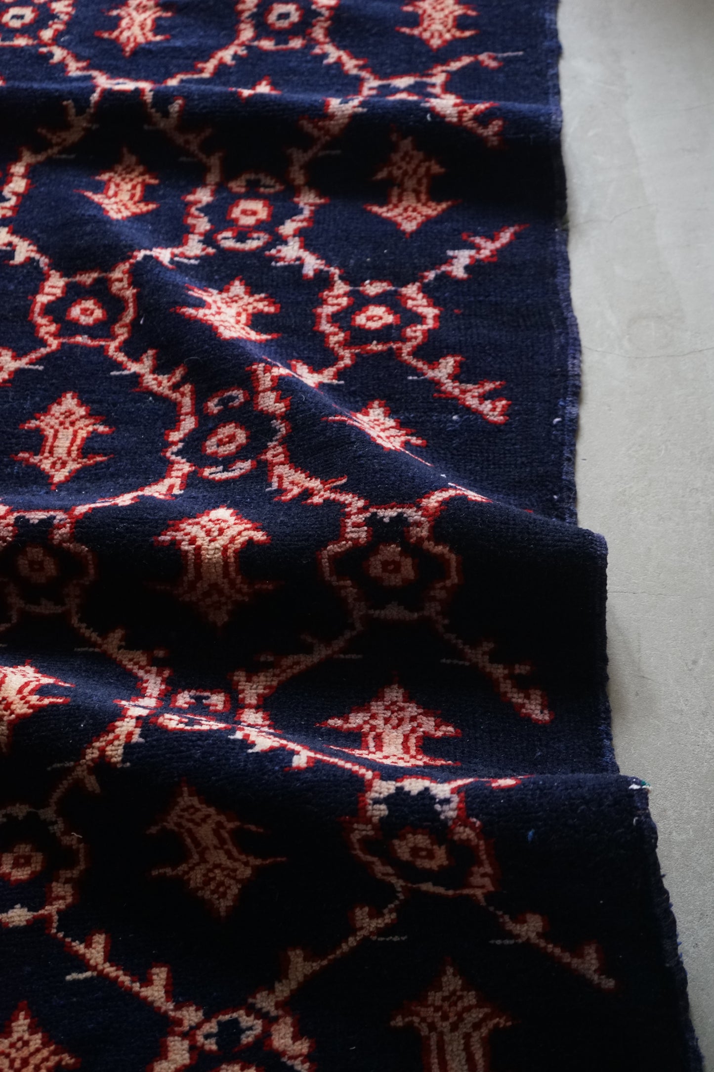 TURKEY OLD ISPARTA NAVY 1970年代 165 × 124 cm No.TR25211