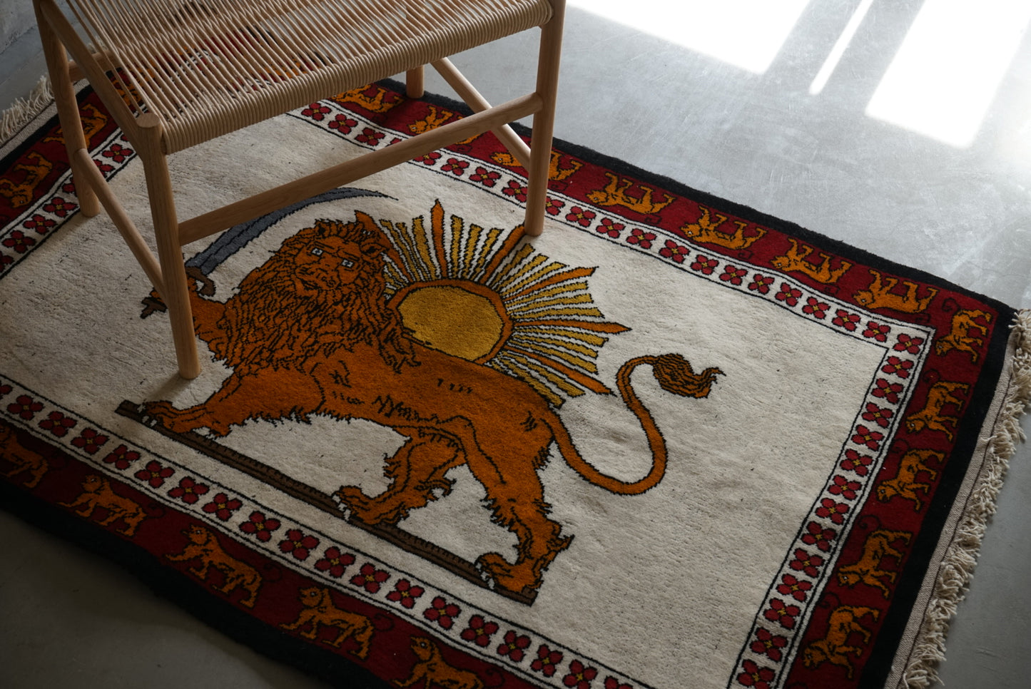 IRAN NEW SHIRAZ QASHQAI LION GABBEH 160 × 102 cm