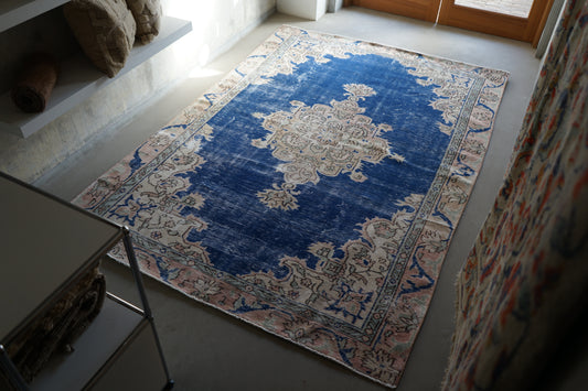 TURKEY OLD ISPARTA BLUE 1970年代 236 × 163 cm No.TR25205