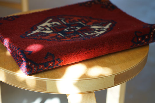 IRAN ANTIQUE TURKMEN RUNNER 1900年代 76.5 × 29 cm No.1