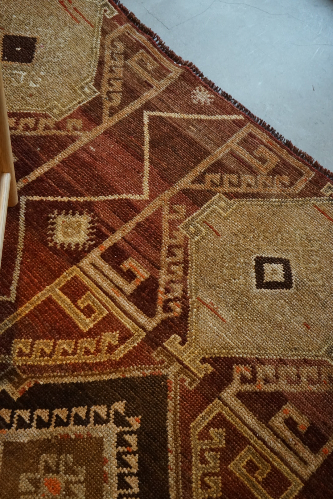 TURKEY VINTAGE ANATORIA BROWN 1980年代 256 × 155 cm No.TR25157