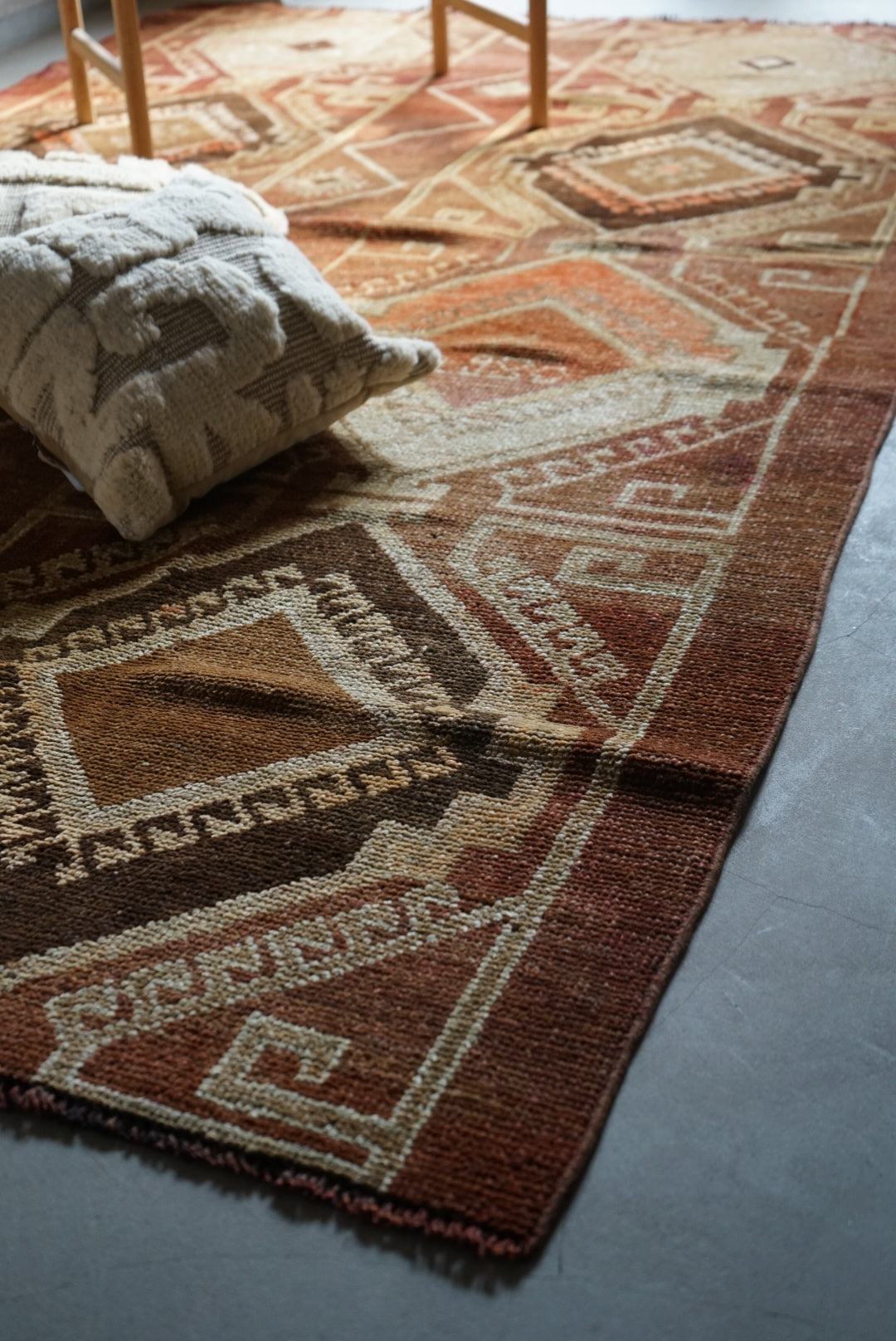 TURKEY VINTAGE ANATORIA BROWN 1980年代 256 × 155 cm No.TR25157