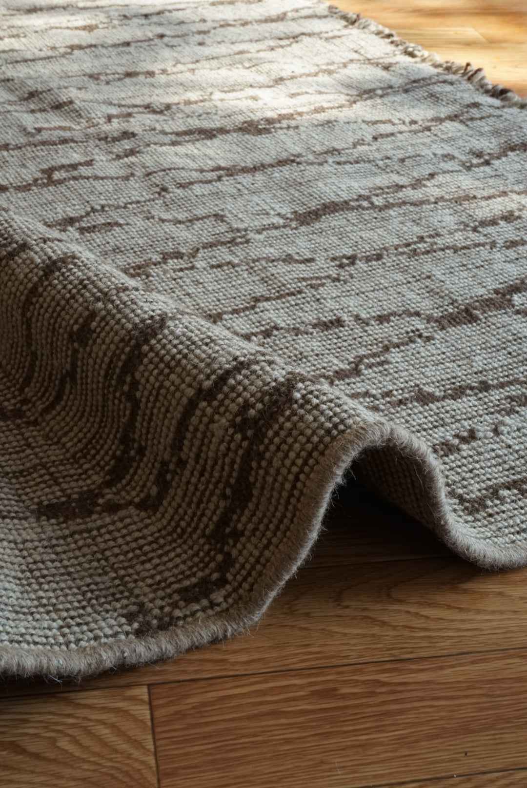 MAISON ÉTRETAT Original Iran Qashqai Kilim " Tribe " 205 × 144 cm / 国内送料無料・羊毛手織りキリム