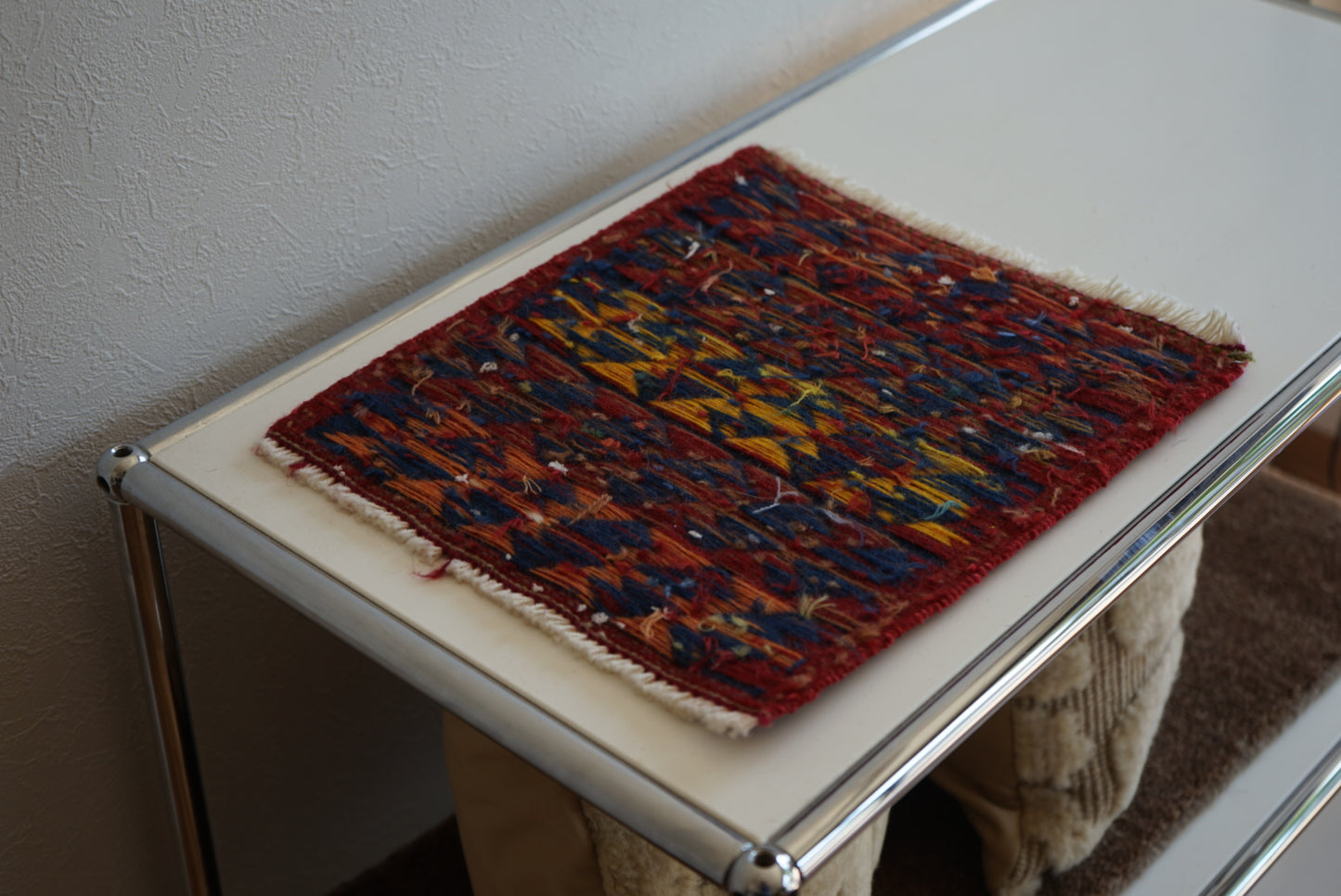 IRAN OLD SHIRAZ QASHQAI AGHAJARI KILIM 1970年代 33 × 29 cm / 1'0" × 0'9" ft