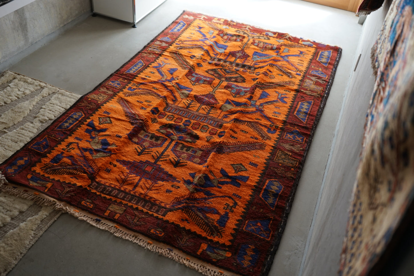 AFGHANISTAN VINTAGE BALUCH 1980-1985年 216 × 129 cm