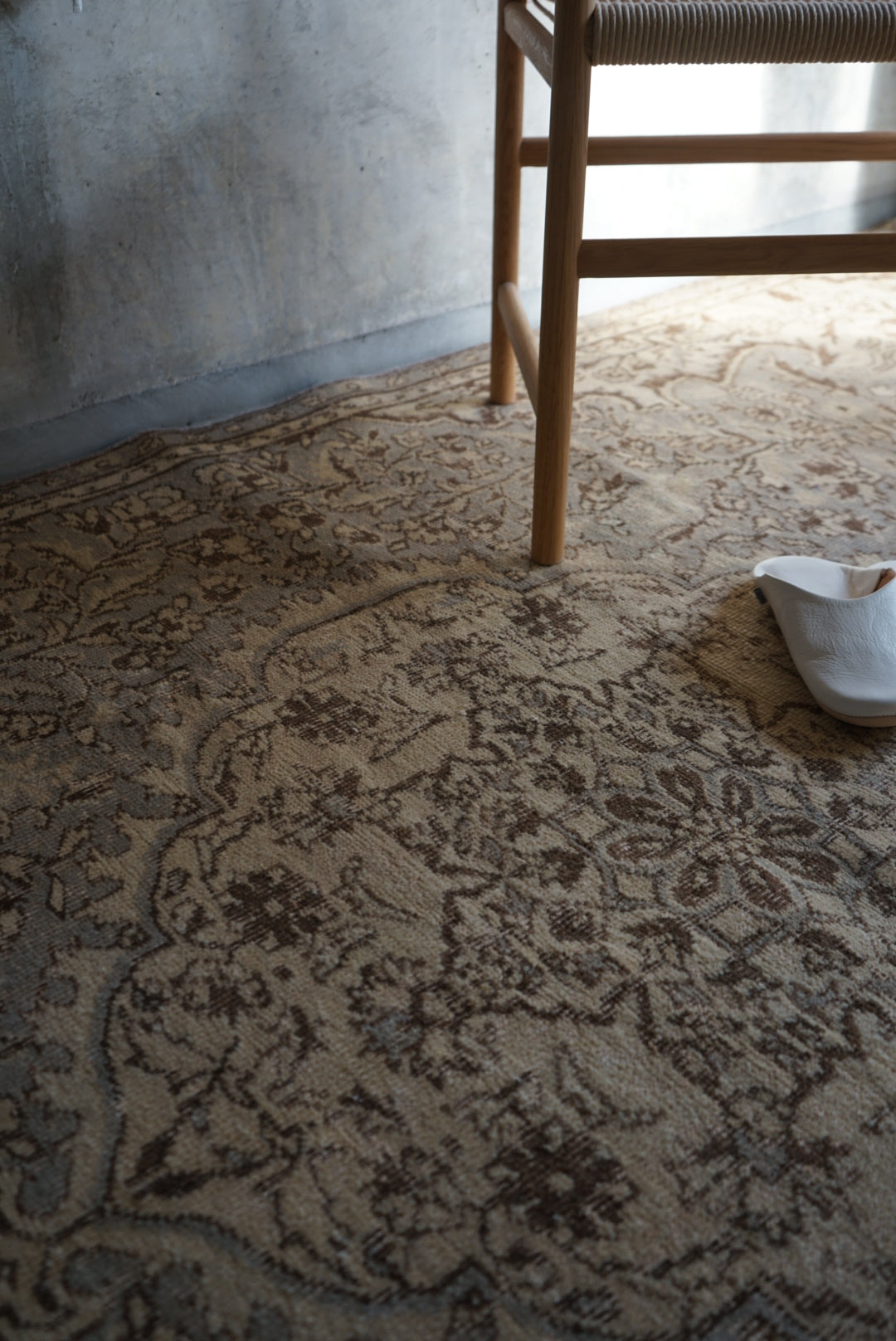 Türkiye Old Isparta Ecru , Gray 1960-1970年代 249 × 158 cm No.TR25265