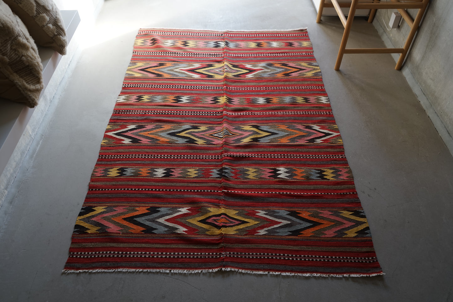 Türkiye Old Balkan Kilim 1950-1960年代 159 × 116 cm