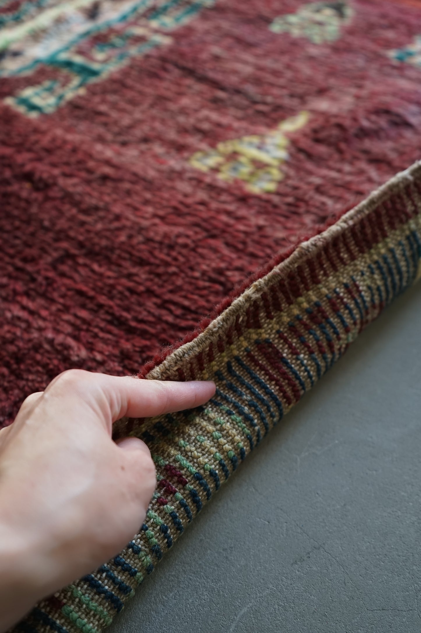 TRIBAL RUG TURKEY OLD OUSHAK 1965年代 154 × 133 cm No.TR25193