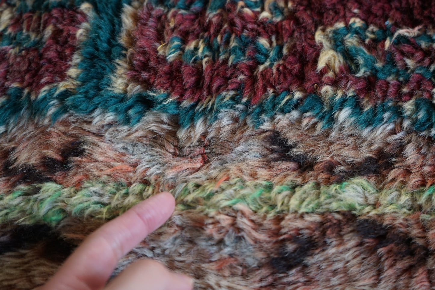 TRIBAL RUG TURKEY OLD OUSHAK 1965年代 154 × 133 cm No.TR25193