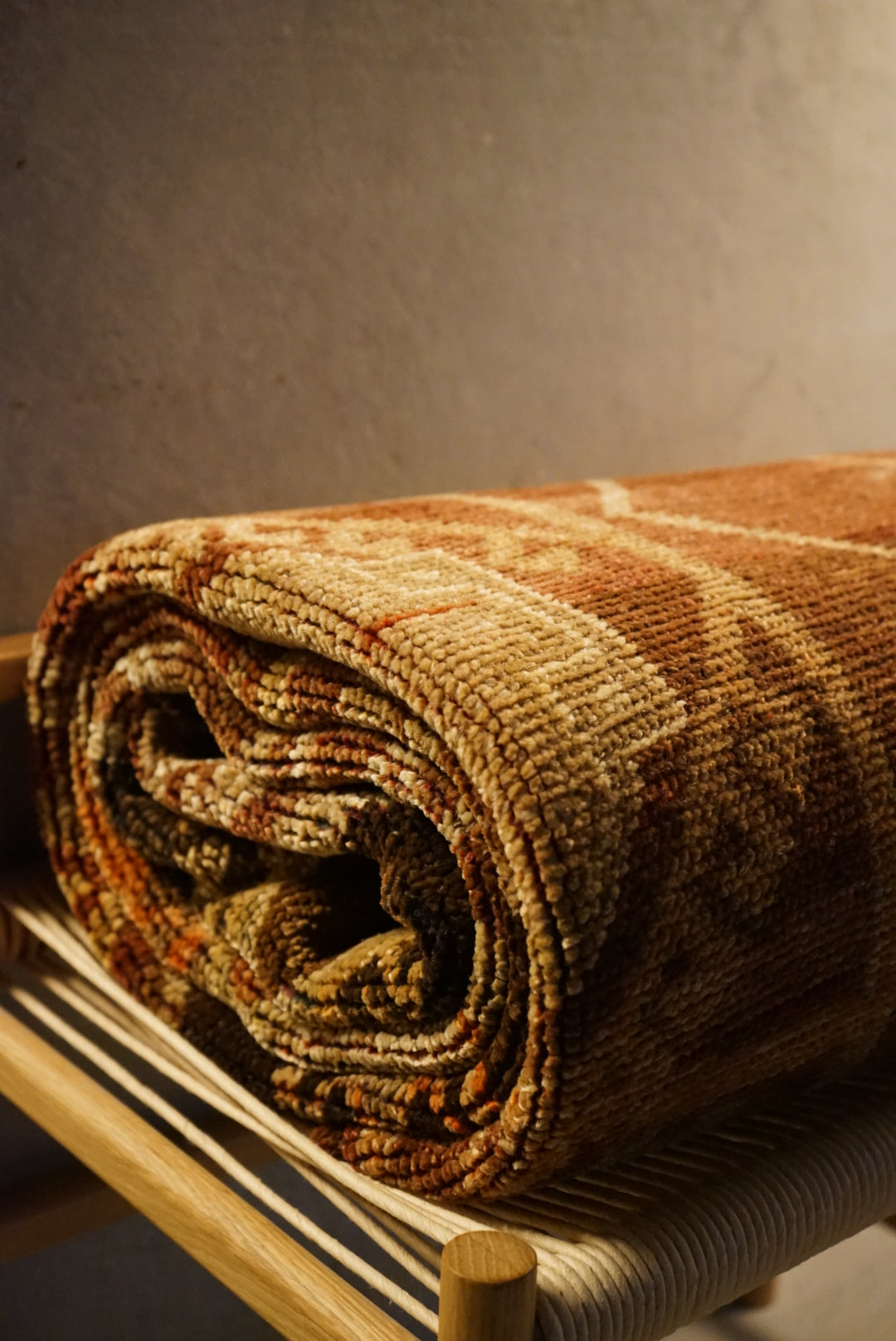 TURKEY VINTAGE ANATORIA BROWN 1980年代 256 × 155 cm No.TR25157