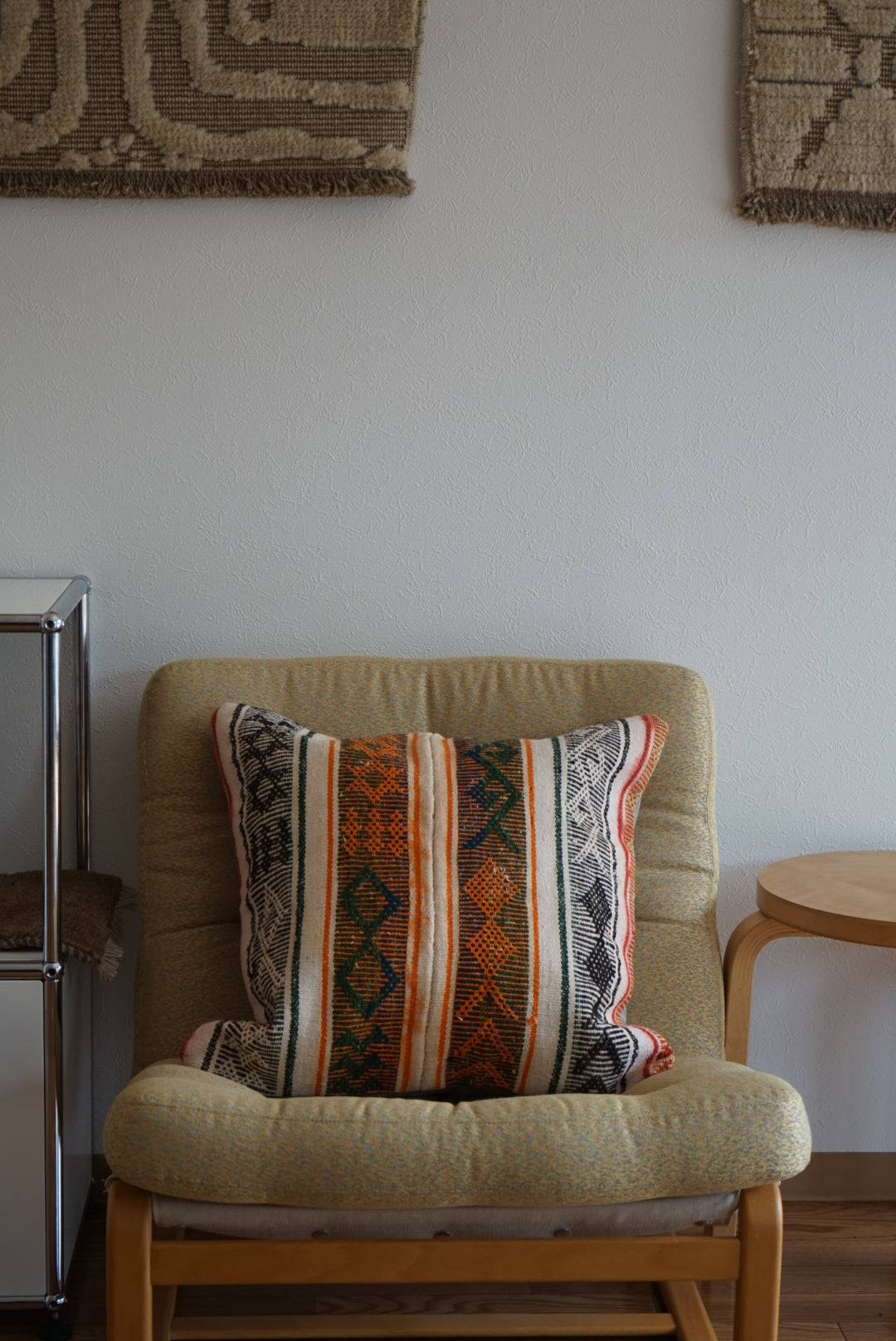 Türkiye Old Kilim Cushion Cover  Tribal Design Mix Color 51 × 51 cm No.TR25428