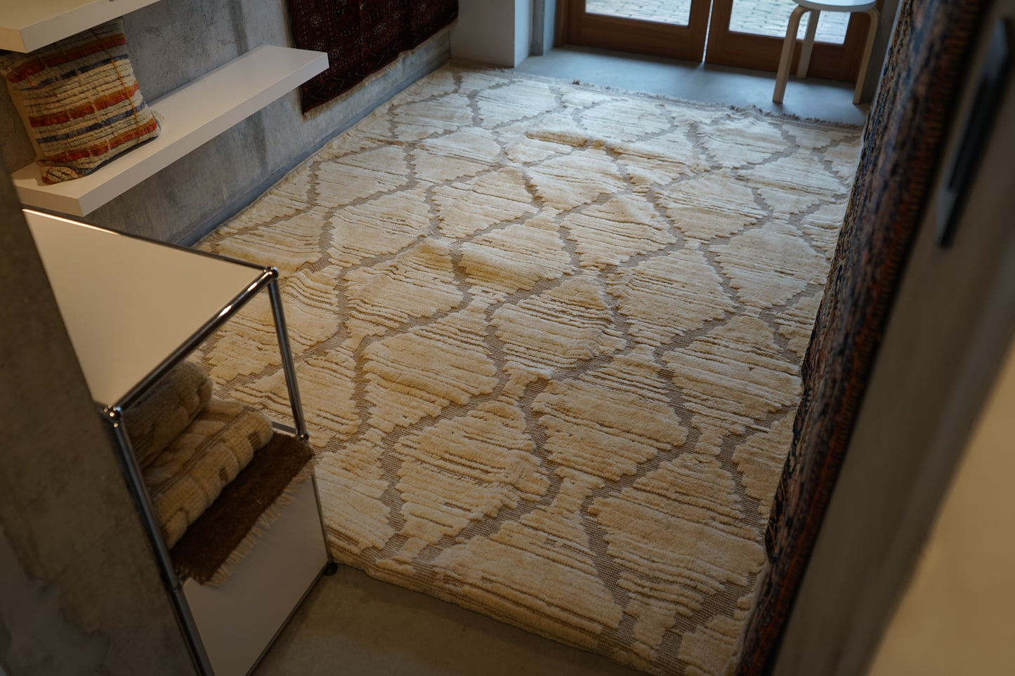 店頭販売 ORIGINAL IRAN QASHQAI KILIM LIVING MAIN SIZE " DIAMOND " 300 × 200 cm