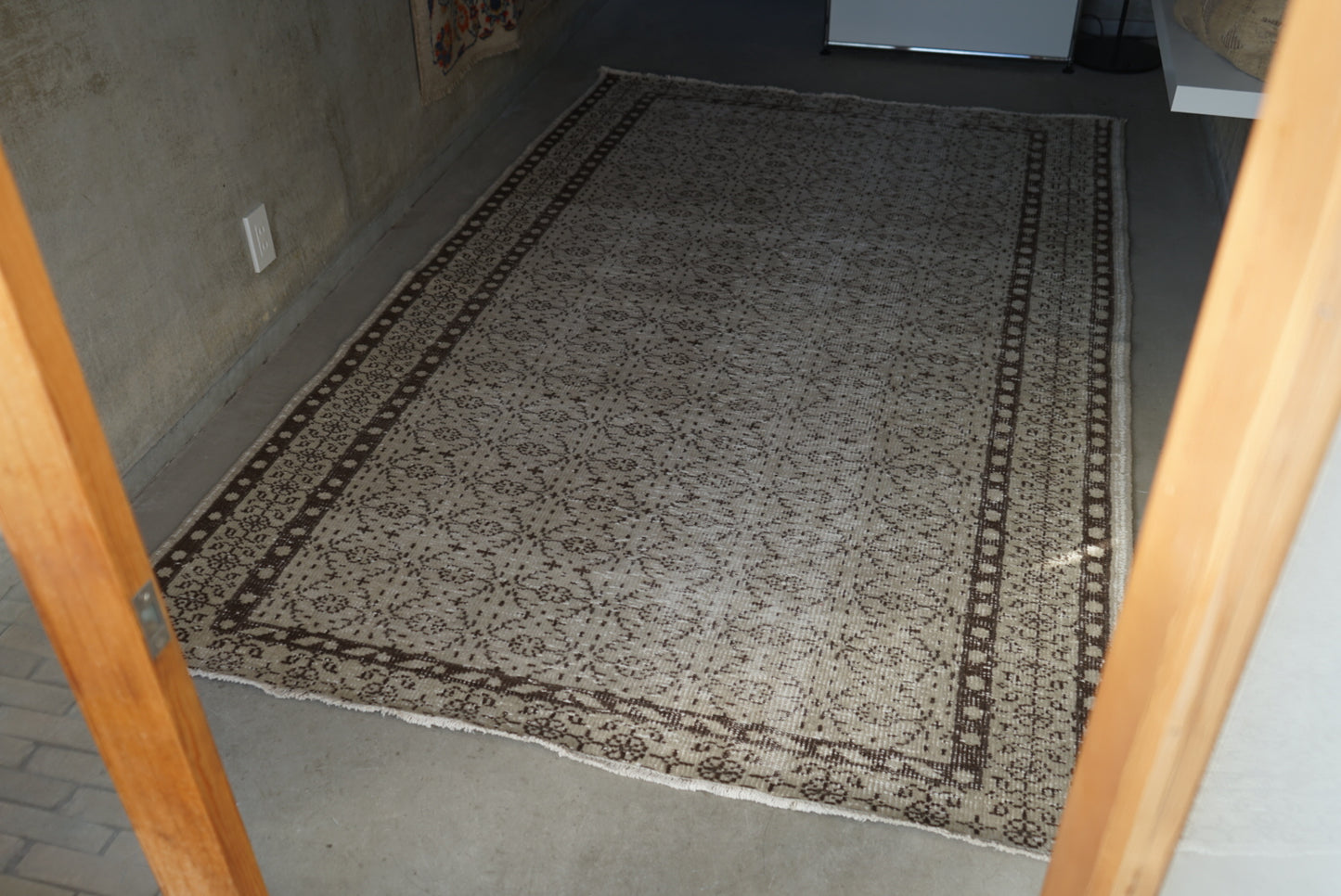 Türkiye Old Isparta Beige 1970年代 250 × 157 cm No.TR25227