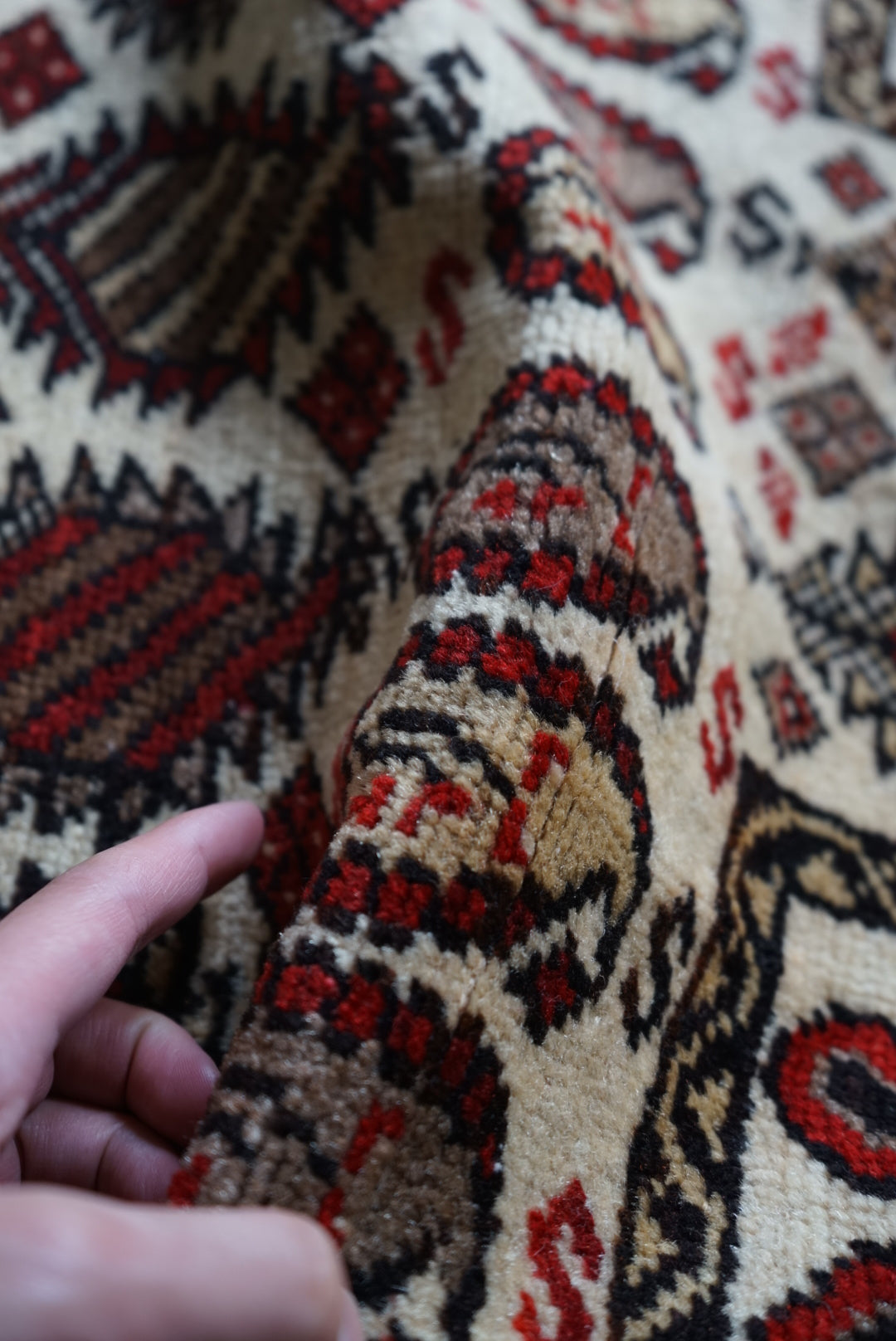 Türkiye Old Anatolia Kid's Prayer rug "Armond" 1960年代 92 × 78 cm No.TR25322