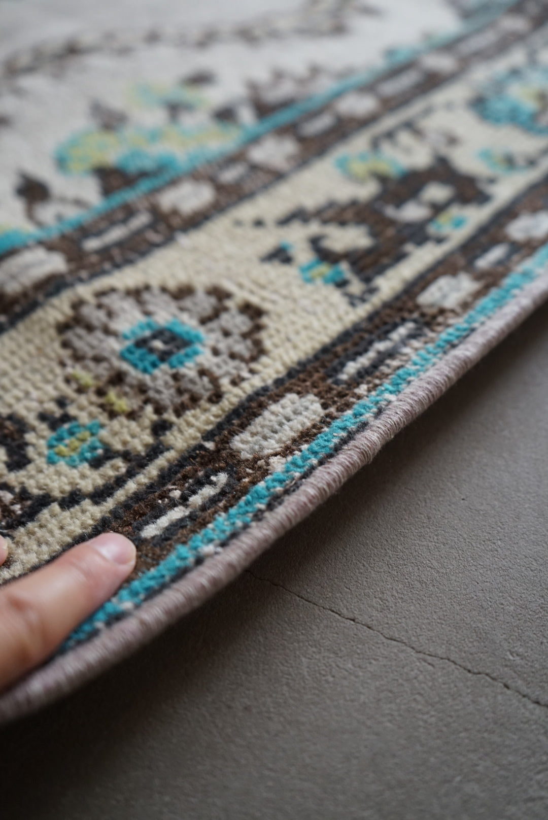 TURKEY OLD ISPARTA GREY 1970年代 223 × 136 cm No.TR25146