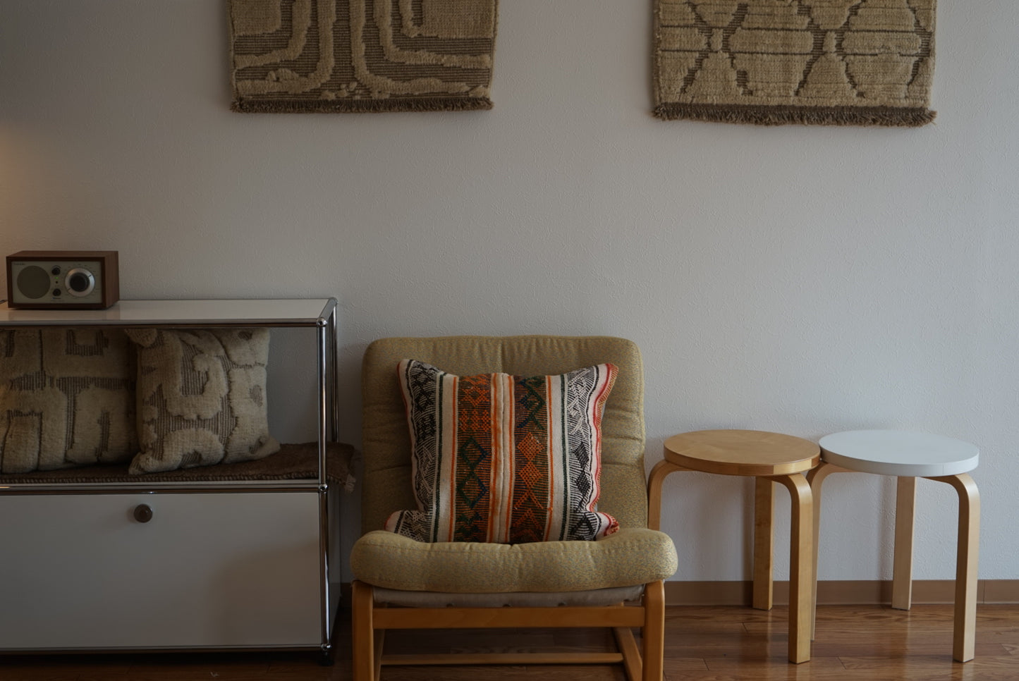 Türkiye Old Kilim Cushion Cover  Tribal Design Mix Color 51 × 51 cm No.TR25428