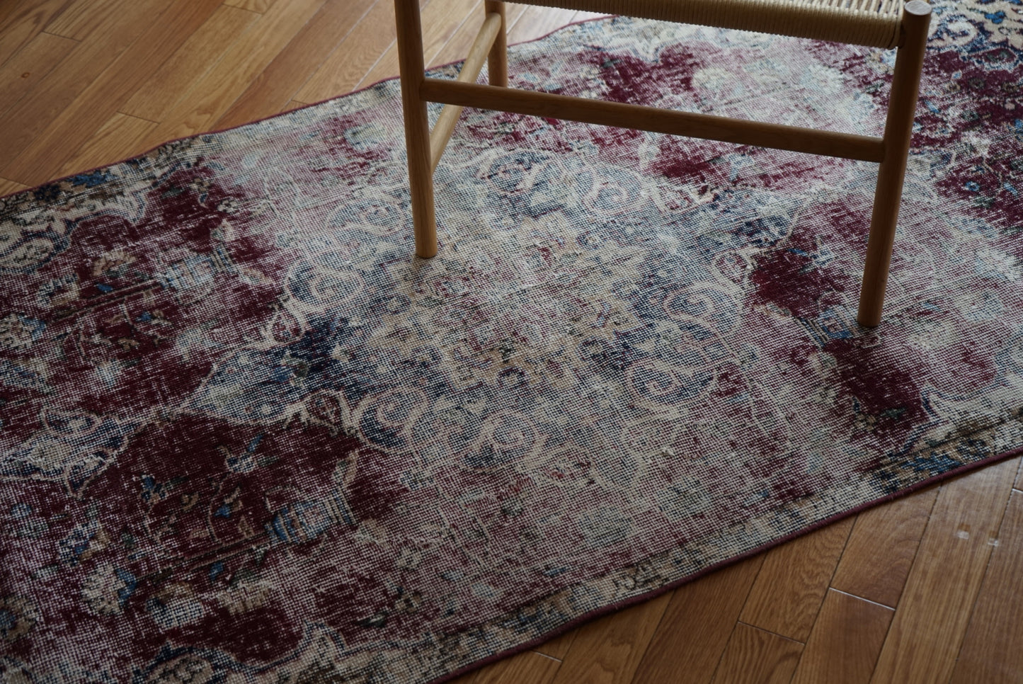 Türkiye Old Isparta Wine Red 1970年代 202 × 99 cm No.TR25254