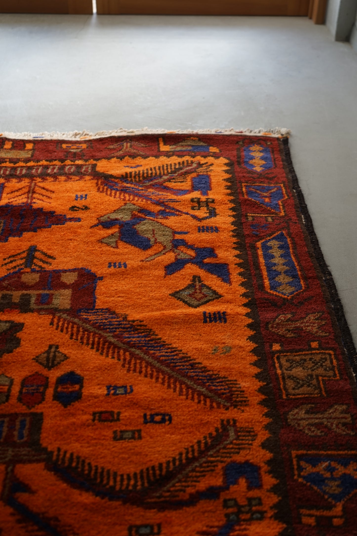 AFGHANISTAN VINTAGE BALUCH 1980-1985年 216 × 129 cm