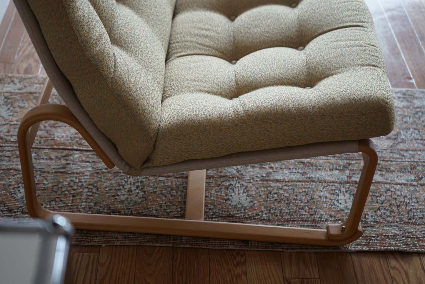 Türkiye Old Oushak Beige , Orange Patchwork Runner 1970年代 131 × 60 cm No.TR25422