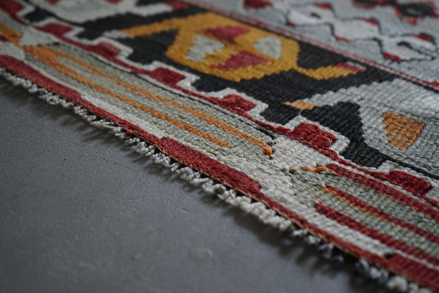 TURKEY KAYSERI OLD KILIM 1950-1960年代 159 × 116 cm