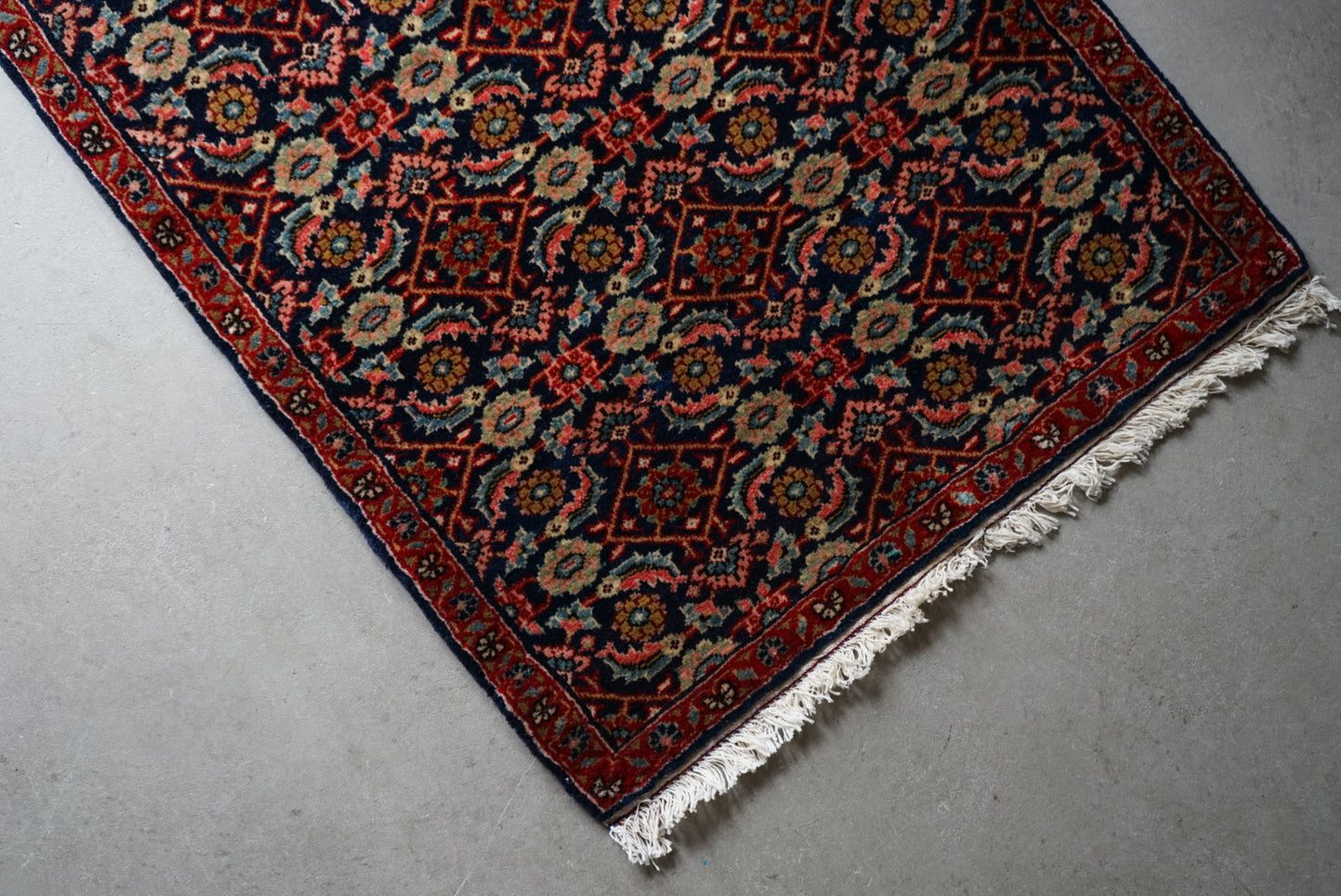 店頭販売 IRAN ANTIQUE BIJAR RIZ MAHI 1900年代 76×62cm