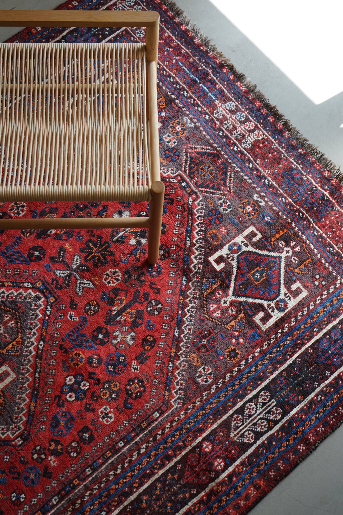 店頭販売 IRAN ANTIQUE SHIRAZ QASHQAI 1860年代 222 × 148 cm