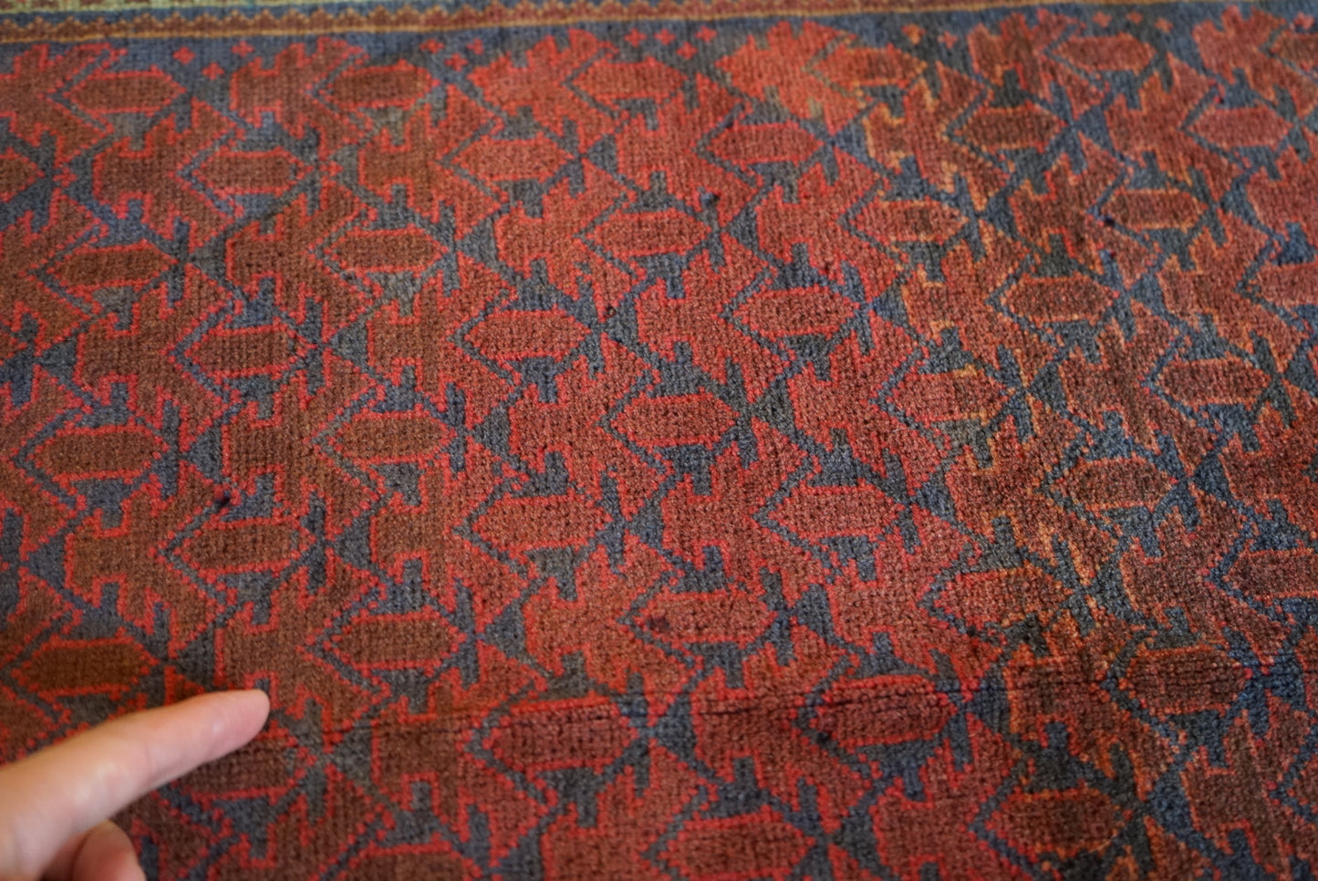 Afghanistan Old Baluch Prayer Rug 1970年代 155 × 100 cm  No.AF2541 / 国内送料無料・羊毛手織り絨毯