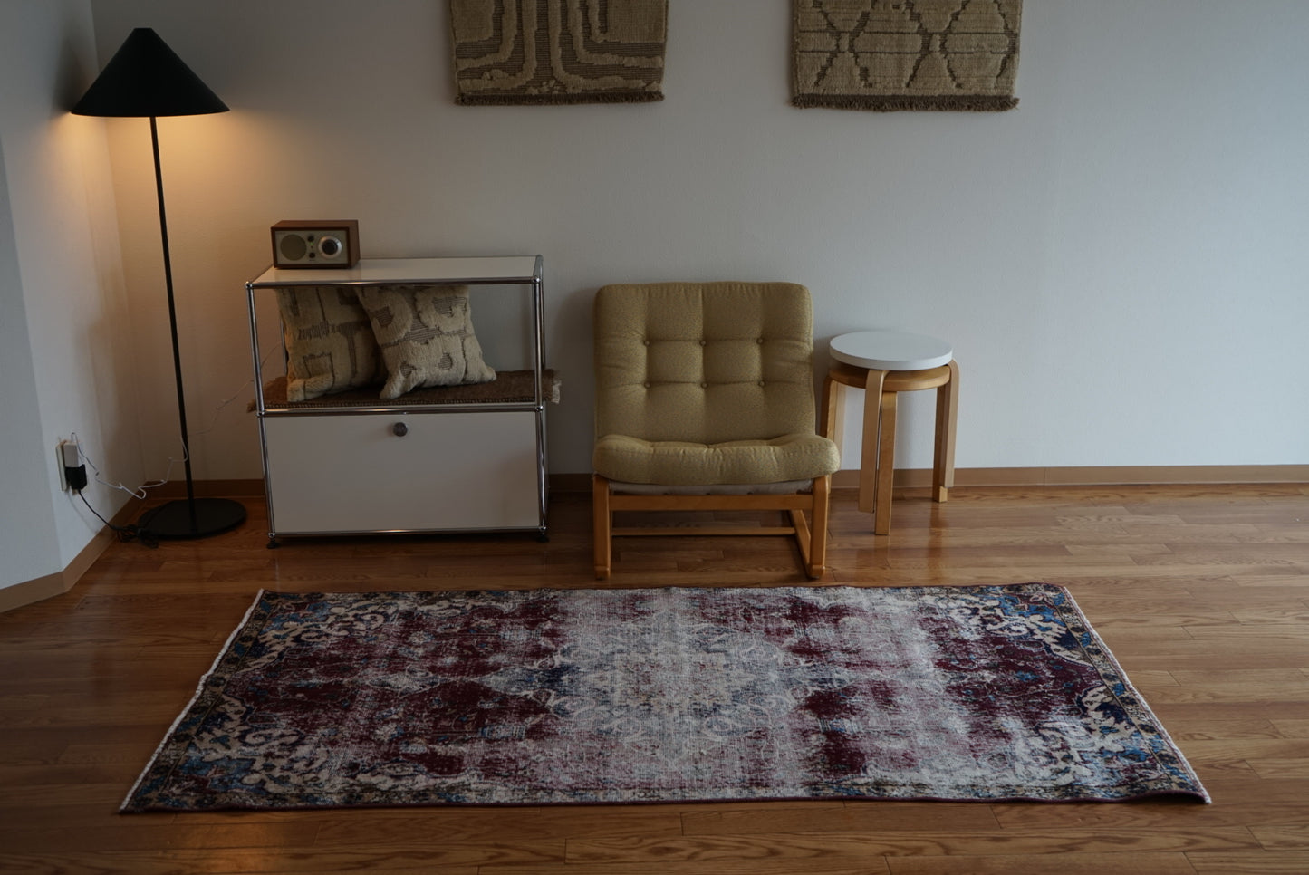 Türkiye Old Isparta Wine Red 1970年代 202 × 99 cm No.TR25254