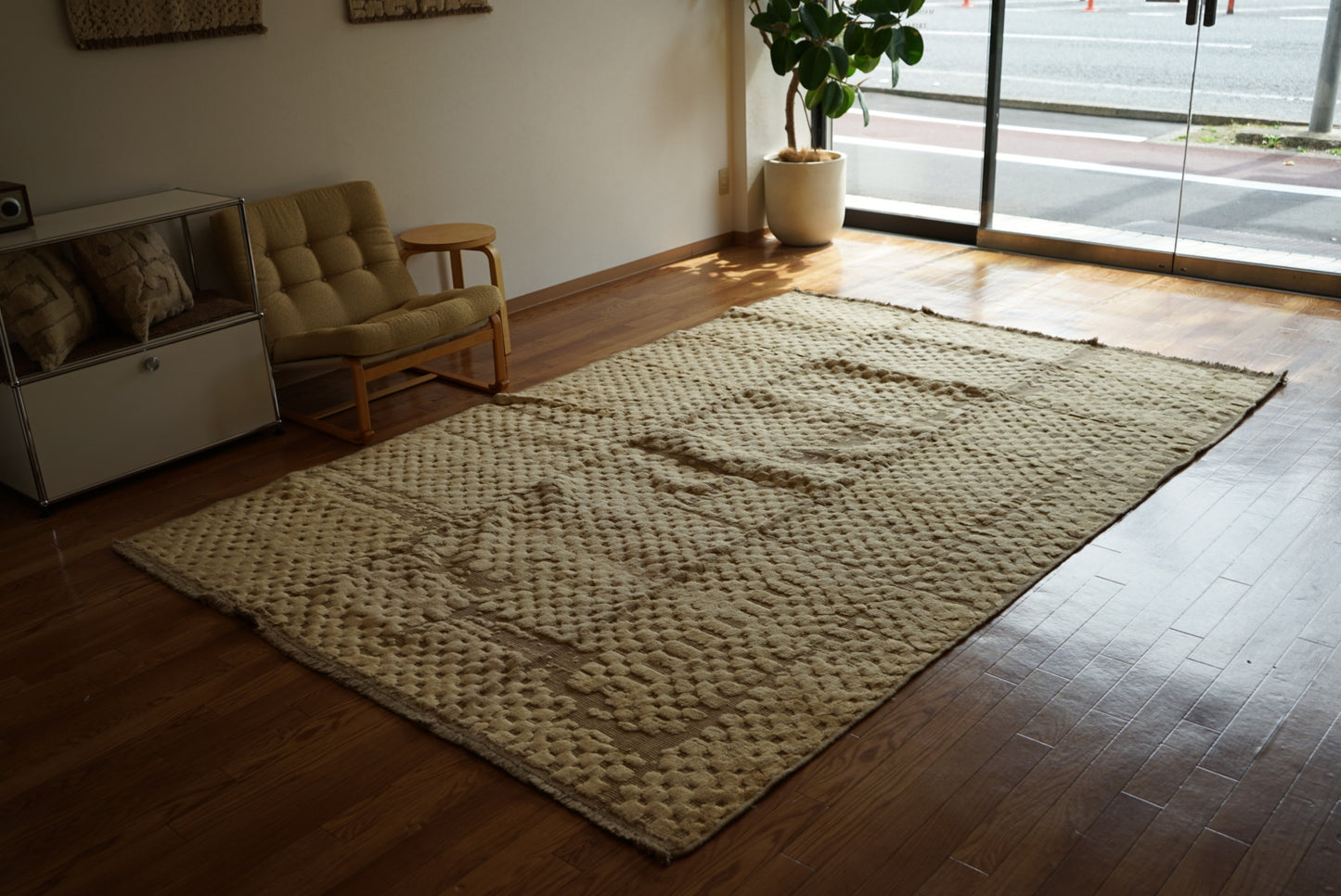 店頭販売 ORIGINAL IRAN QASHQAI KILIM LIVING MAIN SIZE " LAND " 300 × 200 cm