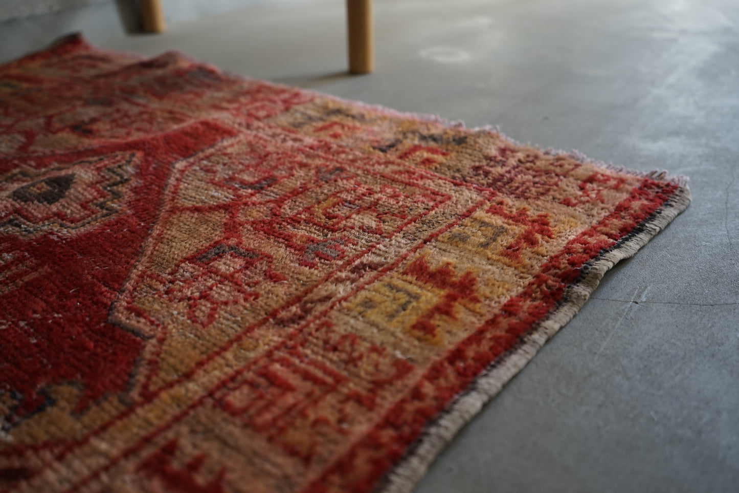 TURKEY VINTAGE SMALL RUG ANATORIA RED 114 × 94 cm No.TR25189