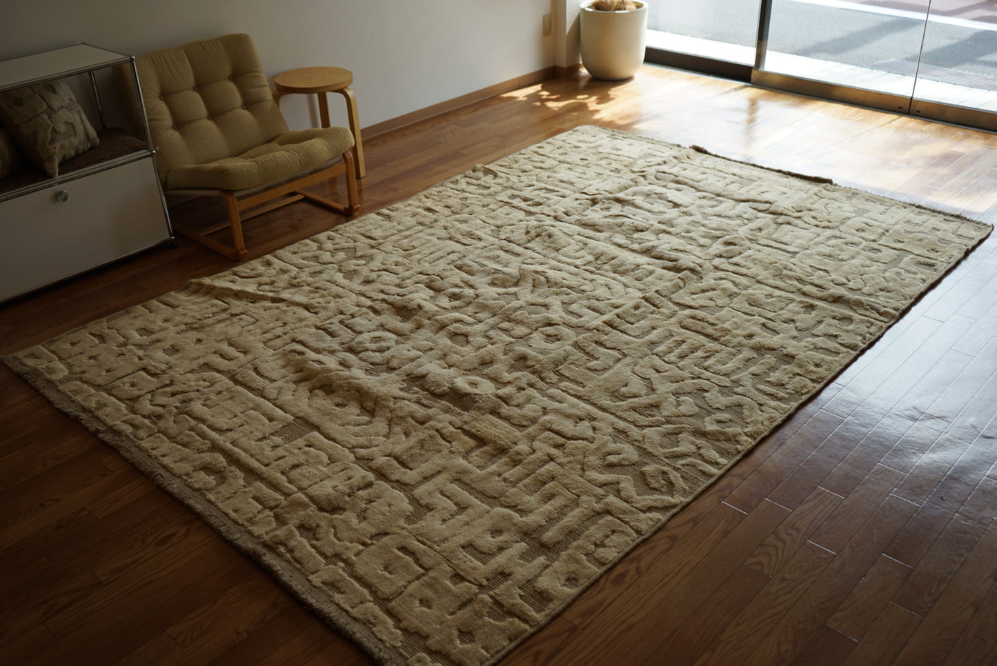 店頭販売 ORIGINAL IRAN  QASHQAI KILIM LIVING MAIN SIZE " ANCIENT " 300 × 200 cm