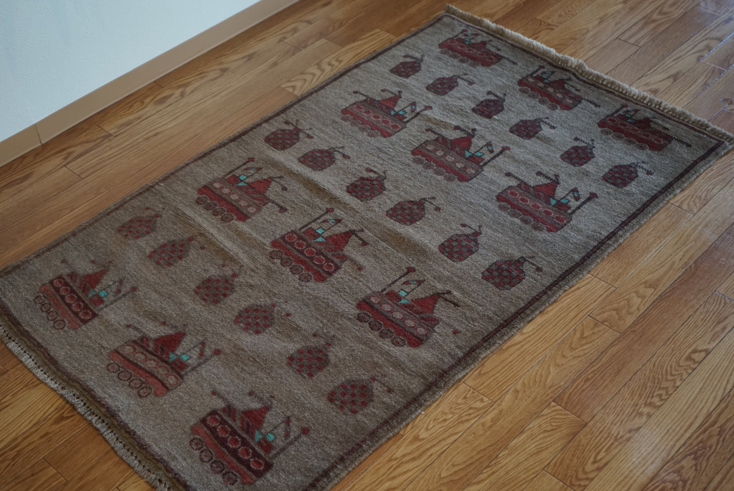 AFGHANISTAN VINTAGE WAR RUG 1980年代 149× 90 cm No.AF2512
