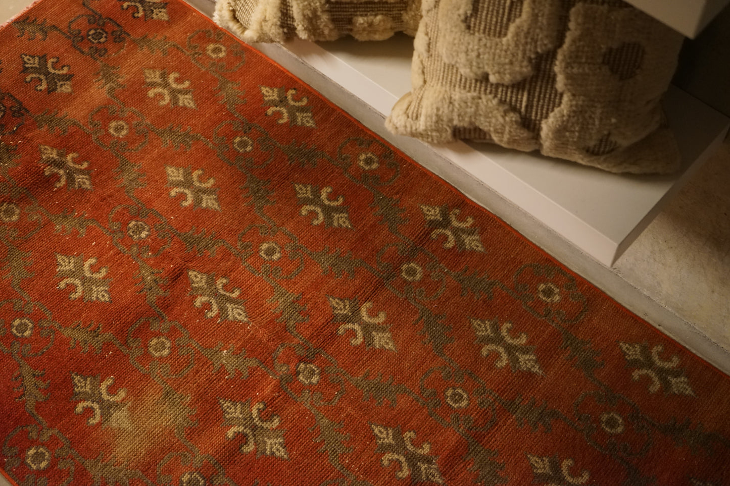 TURKEY OLD ISPARTA BLOOD ORANGE 1970年代 172 × 86 cm No.TR25150