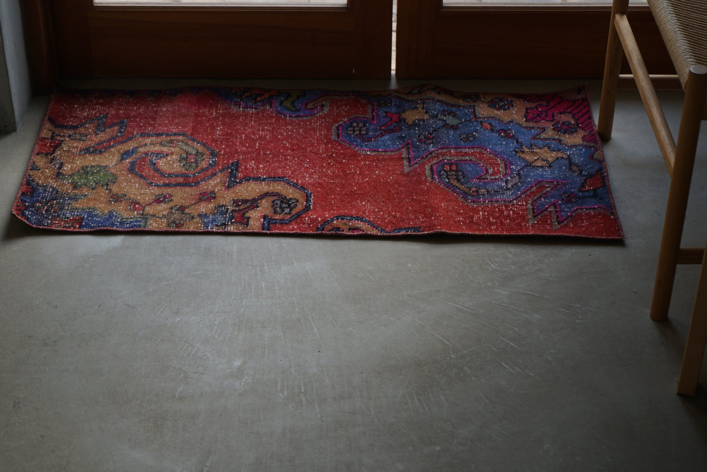 Türkiye Old Oushak Bright Red 110 × 52 cm No.TR25319