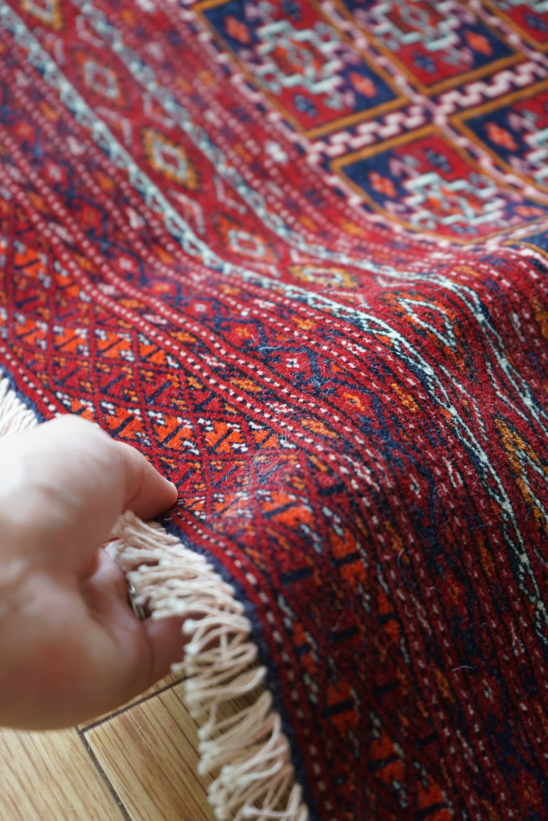 IRAN ANTIQUE TURKMEN 1910年代 118×61cm