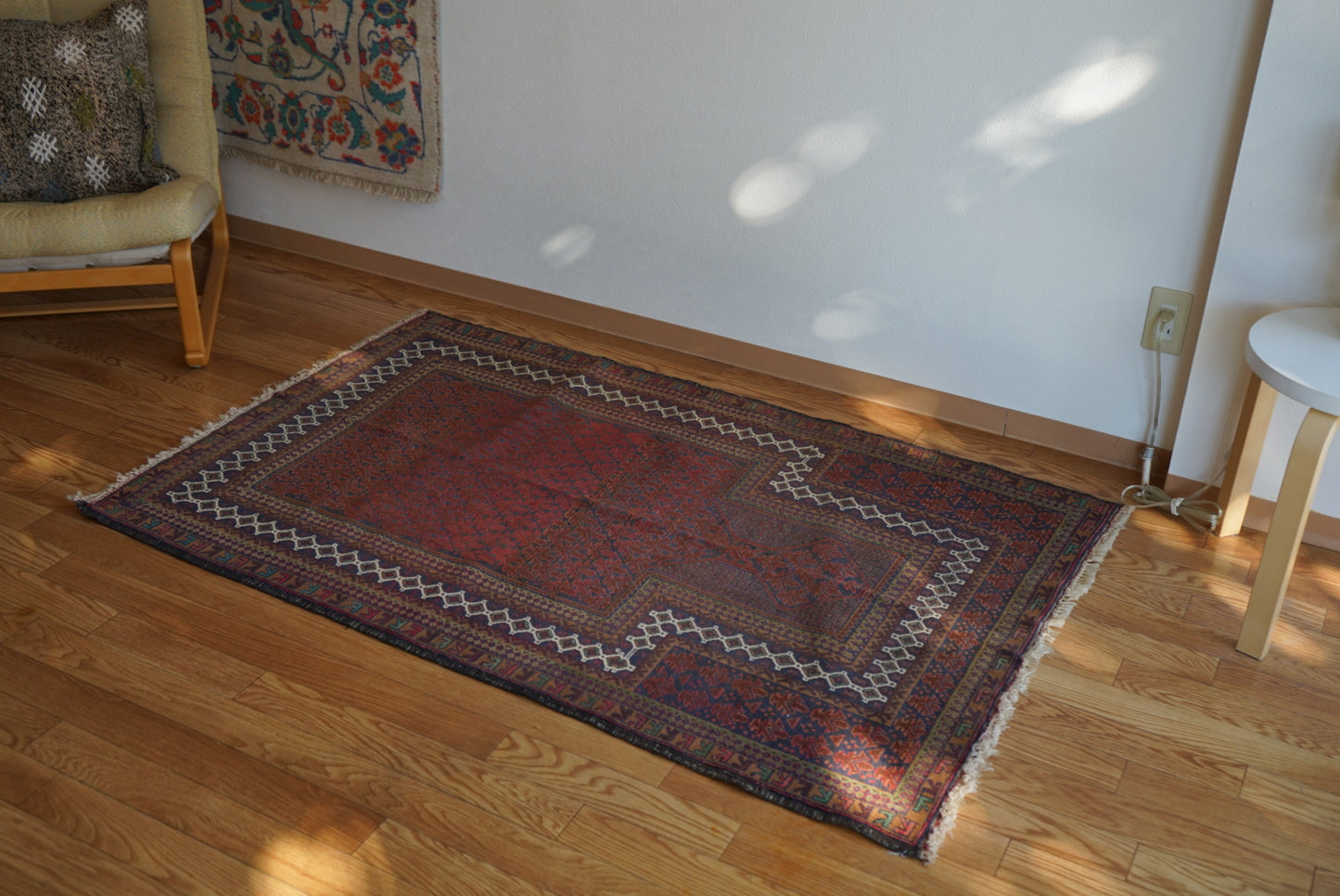 Afghanistan Old Baluch Prayer Rug 1970年代 155 × 100 cm  No.AF2541 / 国内送料無料・羊毛手織り絨毯