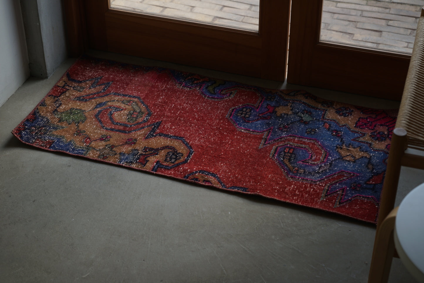 Türkiye Old Oushak Bright Red 110 × 52 cm No.TR25319